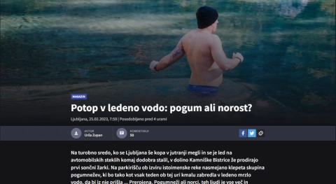 Potop v ledeno vodo: pogum ali norost?