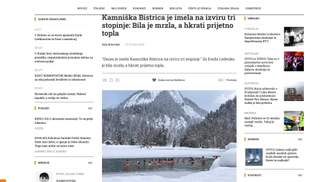  Kamni&scaron;ka Bistrica je imela na izviru tri stopinje: Bila je mrzla, a hkrati prijetno topla 